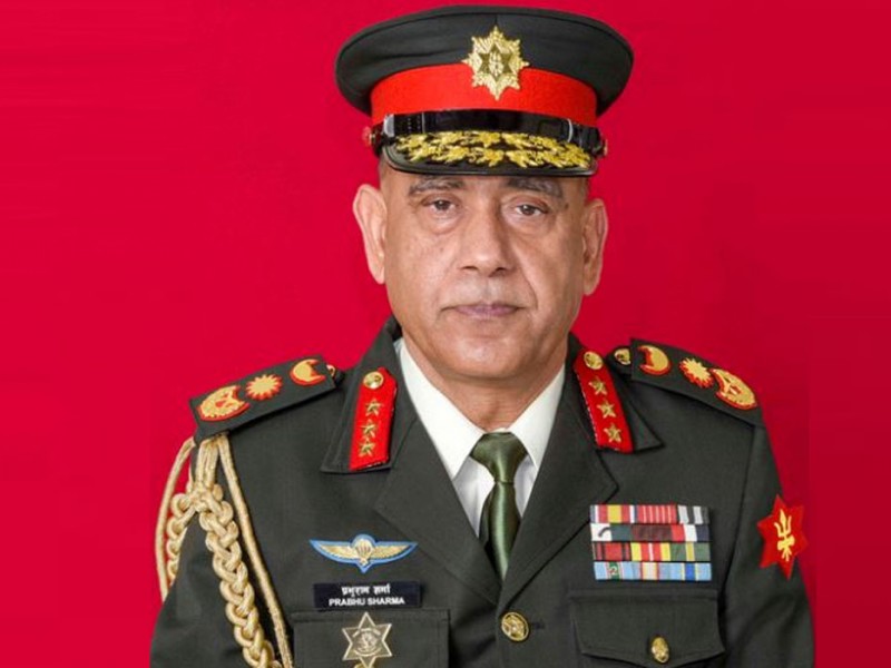 प्रधानसेनापति शर्माद्वारा खलङ्गा–तिंकर सडकको निरीक्षण